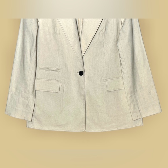 MM Lafleur The Teddy Breeze Jacket in Color Natural, Cotton Viscose Blend, 6 - Picture 9 of 15
